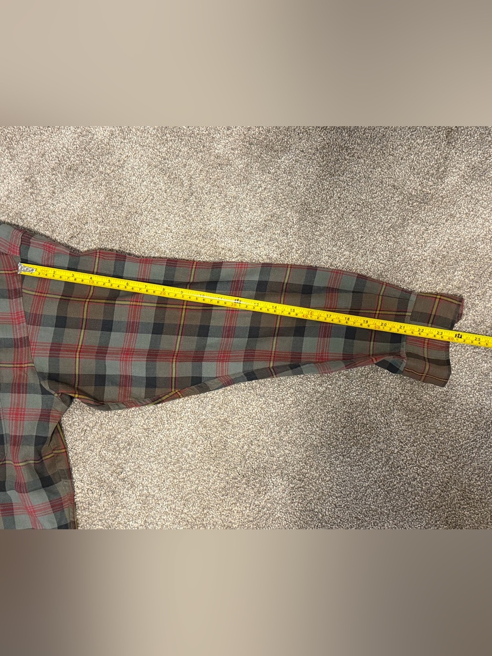 Y2K Polo Ralph Lauren Benford Wool Blend Plaid Button Up Shirt - Picture 6 of 7